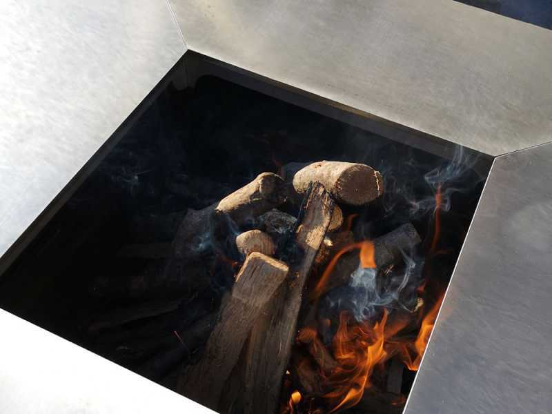Top Line Gringo B038 - Barbecue &agrave; bois en corten