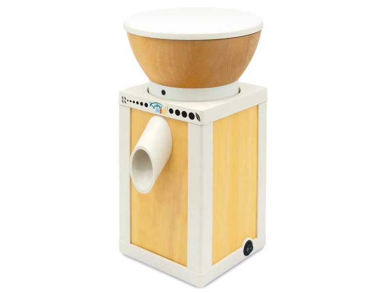 Moulin &agrave; farine Komo KoMoMio Natur en h&ecirc;tre - Moteur de 400 watts
