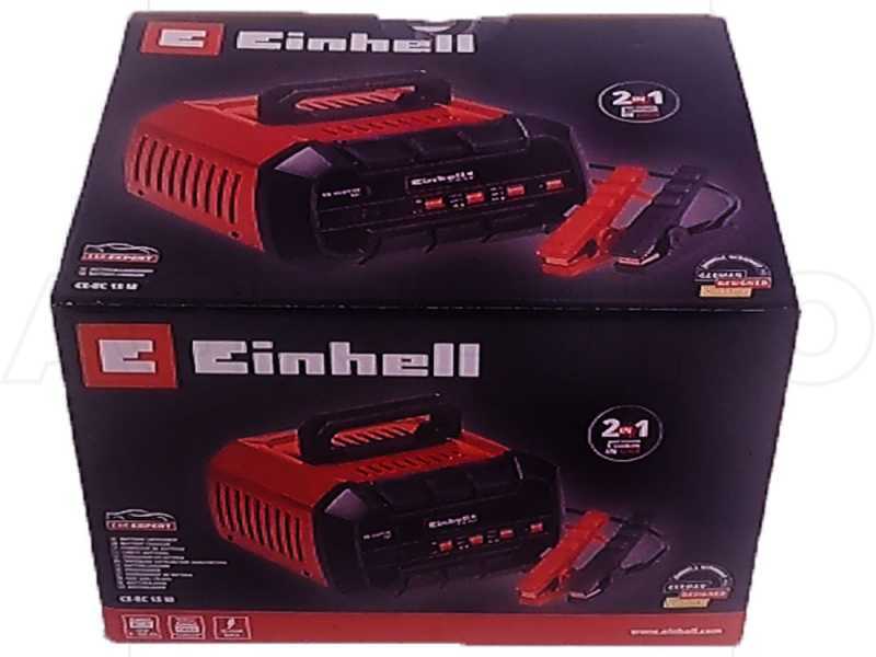 Einhell CE-BC 15 M - Chargeur de voiture - 12V - batteries de voiture et moto - acier/plastique