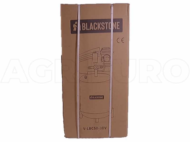 BlackStone V-LBC 50-30V - Compresseur d'air &eacute;lectrique vertical sur chariot  - moteur 3 CV - 50 L air comprim&eacute;