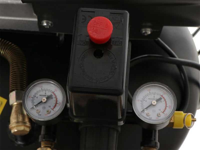 BlackStone V-LBC 50-30V - Compresseur d'air &eacute;lectrique vertical sur chariot  - moteur 3 CV - 50 L air comprim&eacute;