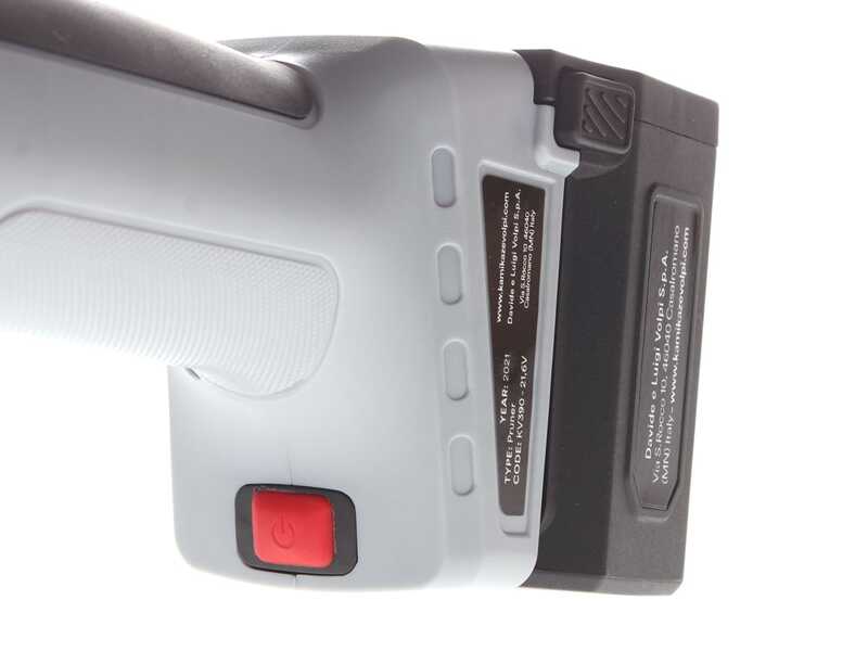 S&eacute;cateur de taille &agrave; batterie Volpi KV390 - 2 Batterie de 21,6 V et 2.5 Ah