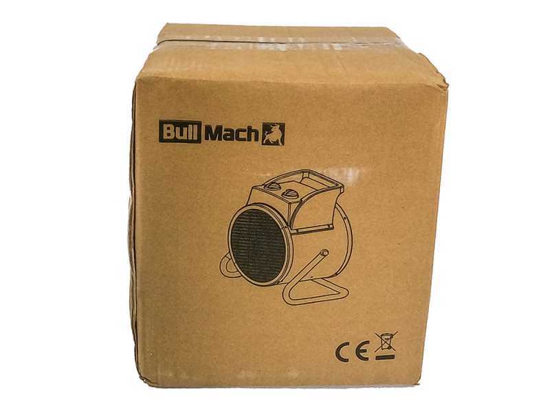 BullMach BM-EFH 3RC - G&eacute;n&eacute;rateur d'air chaud &eacute;lectrique - &eacute;l&eacute;ment chauffant en c&eacute;ramique - 3KW