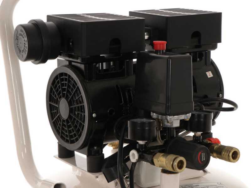 BlackStone V-SBC50-10 - Compresseur d'air silencieux oilless - Moteur 1 CV - 50 L Vertical