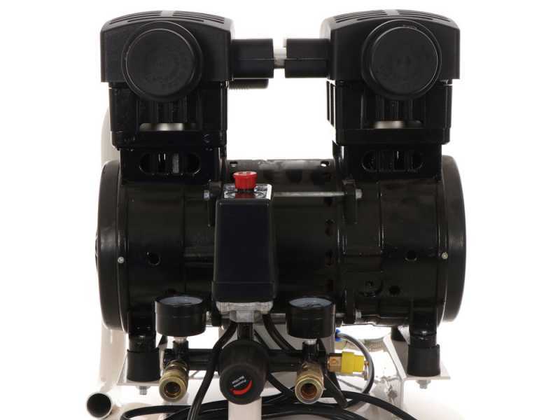 BlackStone V-SBC50-15 - Compresseur d'air silencieux oilless - Moteur 1.5 CV - 50 Litres - Vertical
