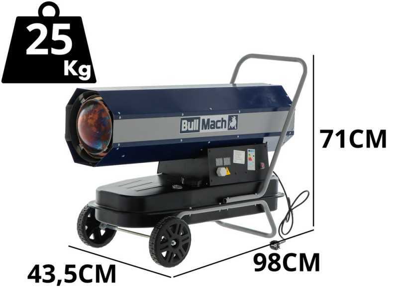 BullMach BM-DDH 60 - G&eacute;n&eacute;rateur d'air chaud diesel - &agrave; combustion directe - sur chariot  - 60kW