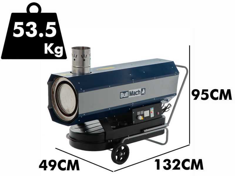 BullMach BM-IDH 80 - G&eacute;n&eacute;rateur d'air chaud diesel 80 kW - &agrave; combustion indirecte