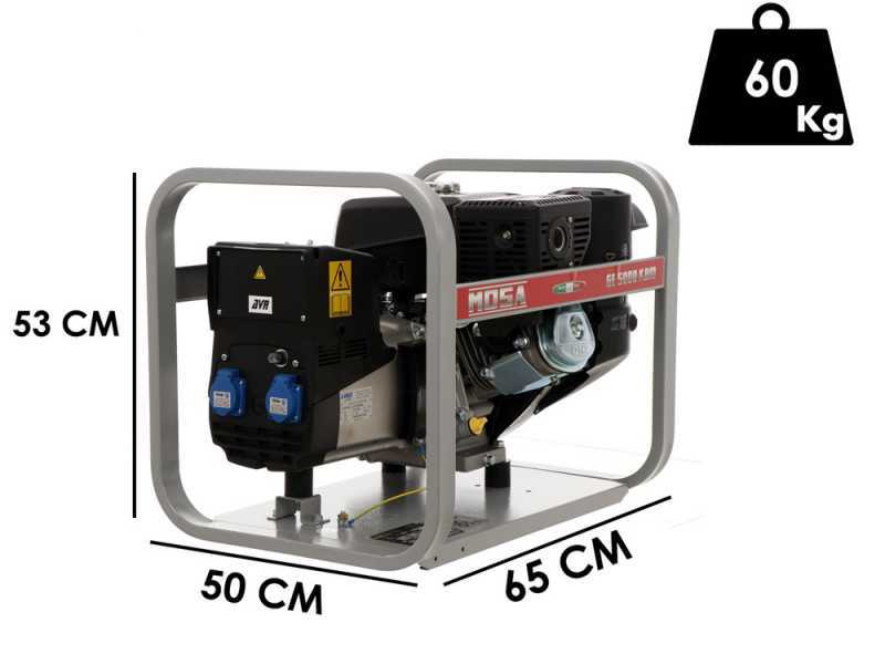 MOSA GE 5000 KBM AVR - Groupe &eacute;lectrog&egrave;ne 4.4 KW monophas&eacute; - Alternateur italien