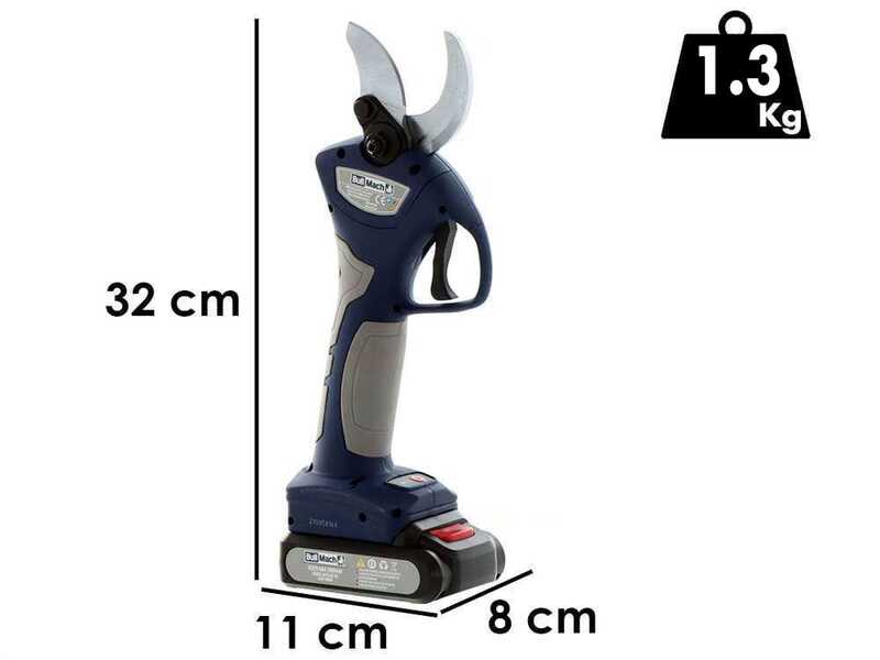 S&eacute;cateur &eacute;lectrique de taille BullMach ARTEMIS 40 - Avec 2 batteries de 21V/2Ah