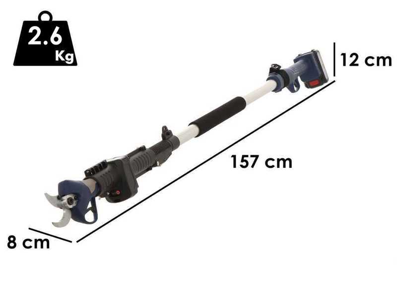 S&eacute;cateur &eacute;lectrique de taille BullMach ARTEMIS 40 - avec perche de 1.5 &agrave; 2.1 m
