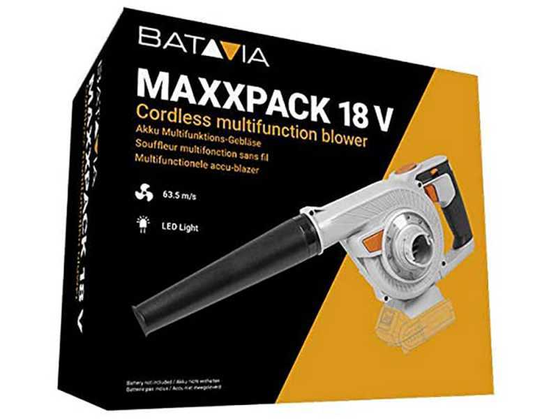 BATAVIA Maxxpack - Souffleur &agrave; batterie 18V SOLO - SANS BATTERIE NI CHARGEUR