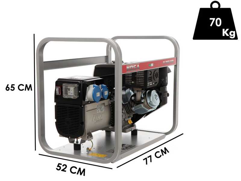 MOSA GE 7000 KBM - Groupe &eacute;lectrog&egrave;ne &agrave; essence 6 kW - Continue 5 kW Monophas&eacute; - Moteur Kohler CP CH440