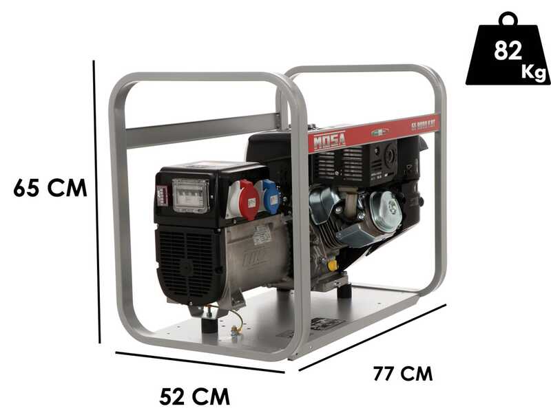 MOSA GE 8000 KBT - Groupe &eacute;lectrog&egrave;ne 6.4 KW triphas&eacute; - Alternateur italien