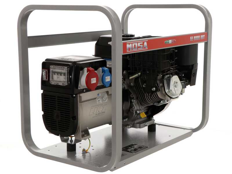 MOSA GE 8000 BBT - Groupe &eacute;lectrog&egrave;ne &agrave; essence 6.4 KW - Continue 5.6 kW Triphas&eacute; - Moteur B&amp;S XR2100