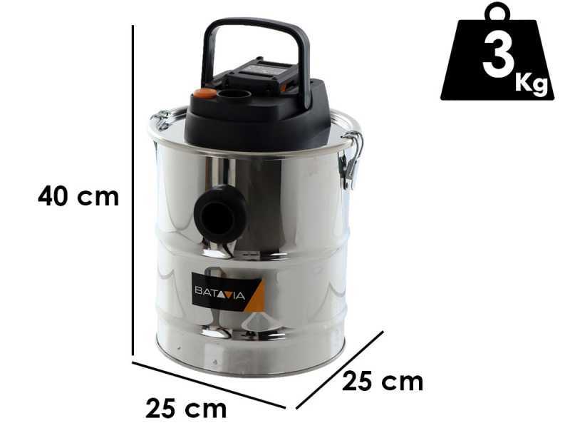 Aspirateur &agrave; cendres bidon Batavia - capacit&eacute; 12 L - SANS BATTERIE NI CHARGEUR
