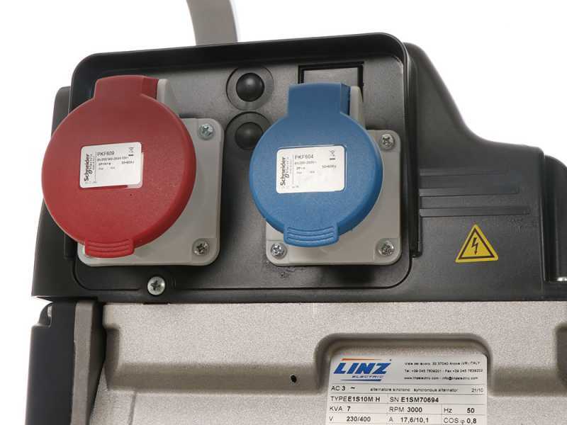 MOSA GE 6500 YDT - Groupe &eacute;lectrog&egrave;ne diesel 5.2 kW - Continue 4.6 kW Triphas&eacute; - Moteur Yanmar L 100 N