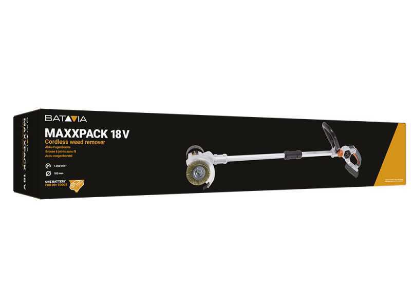 Nettoyeur de joints &agrave; batterie BATAVIA - Avec batterie 18V/ 2ah - deux brosses offertes