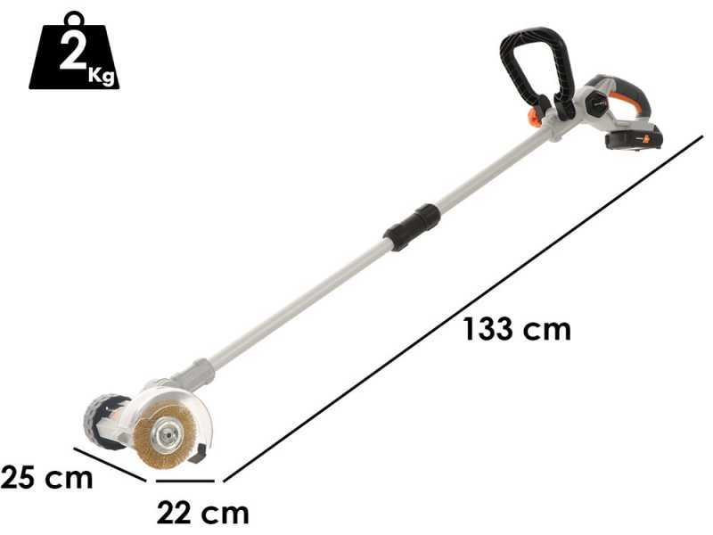 Nettoyeur de joints &agrave; batterie BATAVIA - Avec batterie 18V/ 2ah - deux brosses offertes