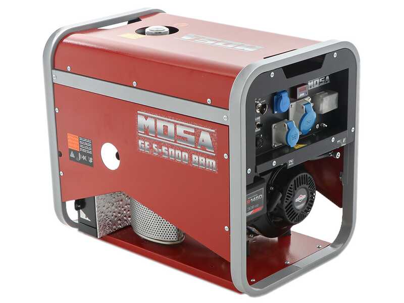 MOSA GE S-5000 BBM AVR EAS - Groupe &eacute;lectrog&egrave;ne &agrave; essence avec AVR et d&eacute;m. &eacute;lectrique 4.5 kW - Continue 3.6 kW Monophas&eacute; - Moteur B&amp;S XR1450