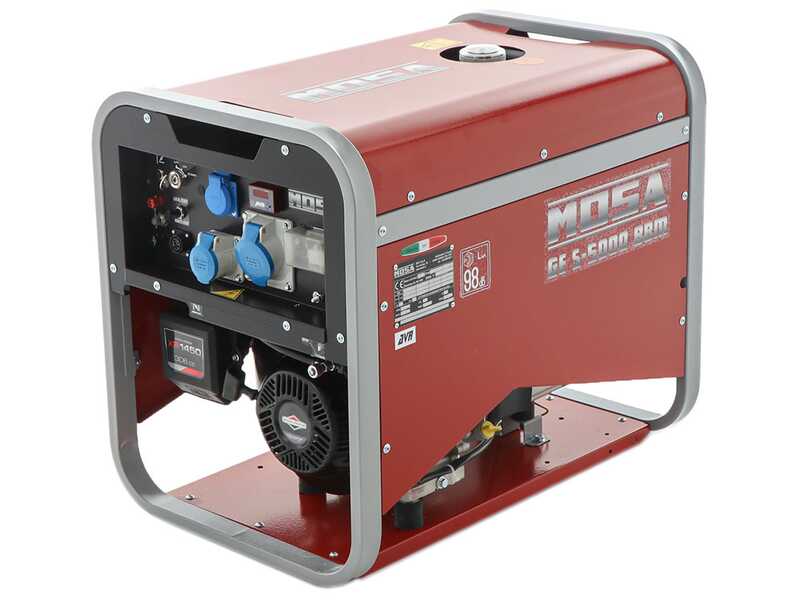 MOSA GE S-5000 BBM AVR EAS - Groupe &eacute;lectrog&egrave;ne &agrave; essence avec AVR et d&eacute;m. &eacute;lectrique 4.5 kW - Continue 3.6 kW Monophas&eacute; - Moteur B&amp;S XR1450