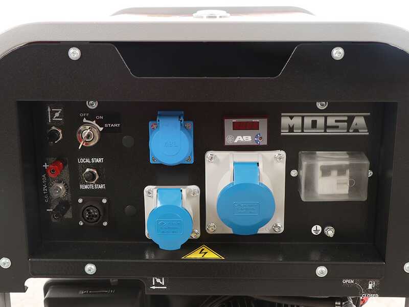 MOSA GE S-5000 BBM AVR EAS - Groupe &eacute;lectrog&egrave;ne &agrave; essence avec AVR et d&eacute;m. &eacute;lectrique 4.5 kW - Continue 3.6 kW Monophas&eacute; - Moteur B&amp;S XR1450