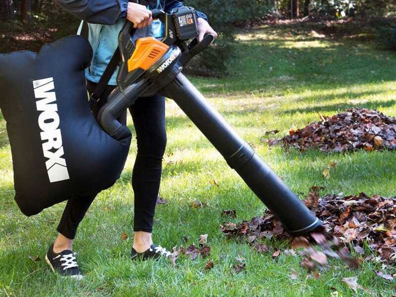 Worx WG583E - Souffleur &agrave; batterie 3 en 1 - 2 x 20 V / 4 Ah