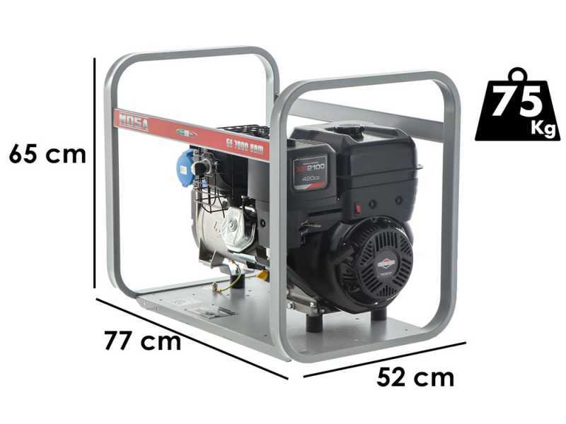 MOSA GE 7000 BBM - Groupe &eacute;lectrog&egrave;ne 6 KW monophas&eacute; - Alternateur italien