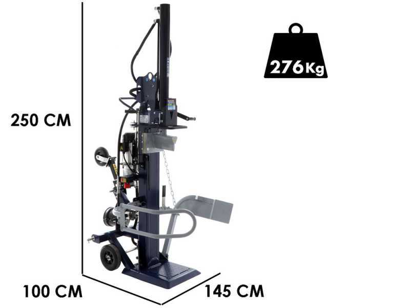 BullMach BM-LS-UND-T 16 V - Spaltmaschine à bois hybride - Verticale - Électrique und à Traktor