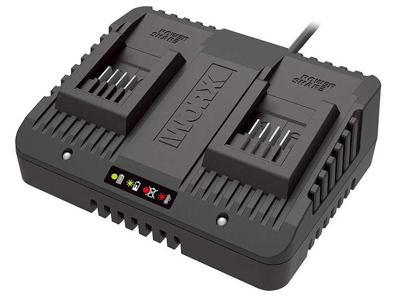 Worx Nitro WG749E - Tondeuse &agrave; gazon tract&eacute;e &agrave; batterie - 2x20V/4Ah - coupe de 46 cm