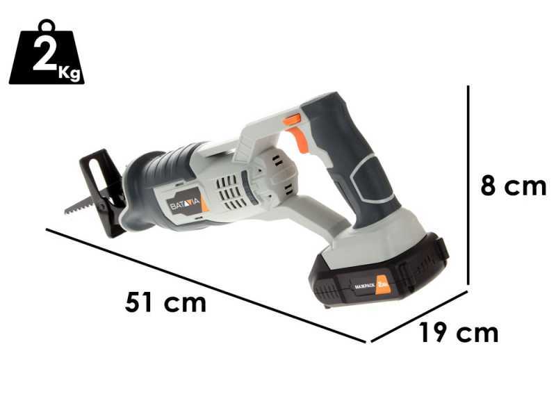 Batavia 7062507 - Scie sabre &agrave; batterie - SANS BATTERIE NI CHARGEUR