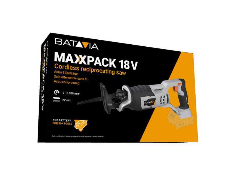 Scie sabre &agrave; batterie Batavia - batterie de 18V/ 2.0Ah