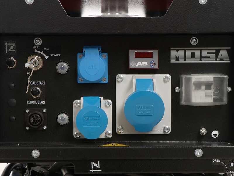 MOSA GE S-7000 BBM AVR EAS - Groupe &eacute;lectrog&egrave;ne &agrave; essence avec AVR et dem. &eacute;lectrique 6.5 KW - Continue 5.4 kW Monophas&eacute; - Moteur B&amp;S XR2100
