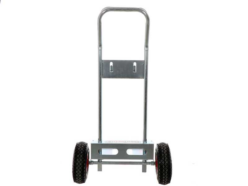 Set complet : chariot porte batterie Geotech + batterie 100 ah + chargeur de batterie Telwin Touring 18