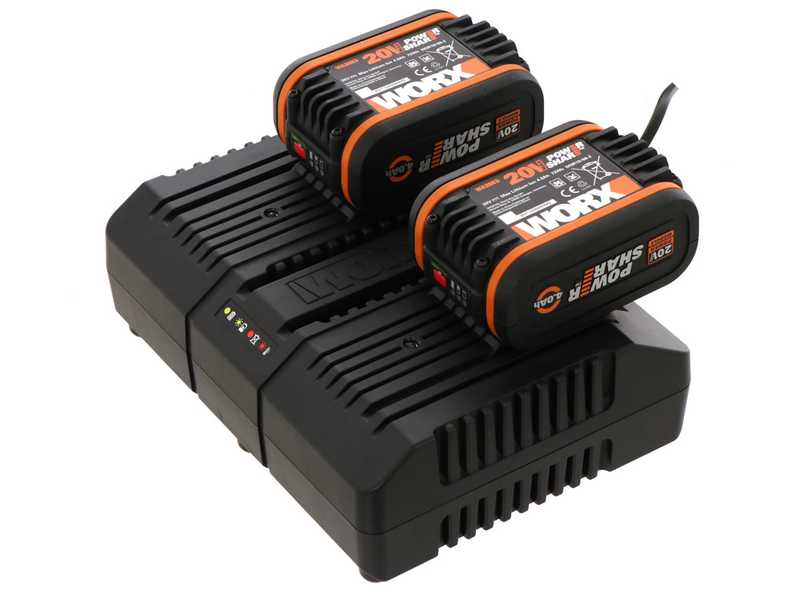 Worx NITRO WG585E - Souffleur &agrave; batterie - 2 batteries de 20V 4Ah