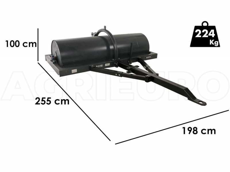 Rouleau compacteur Blackstone B-LR 180, barre d'attelage + raccord 3 points