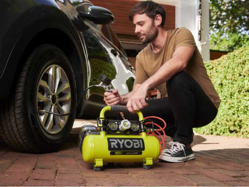 Ryobi R18AC-0 - Compresseur portable &agrave; batterie  - 18V - SANS BATTERIE NI CHARGEUR