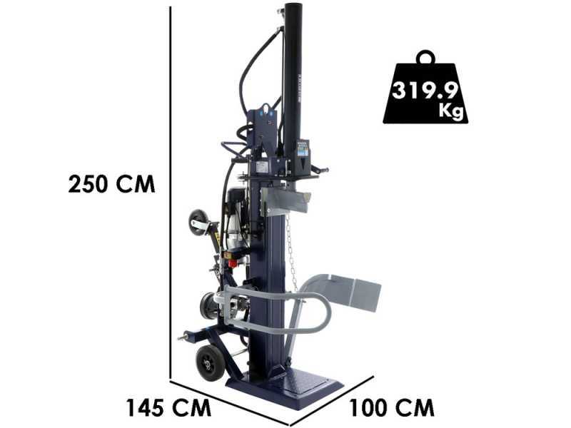BullMach BM-LS-UND-T 22 V - Spaltmaschine à bois hybride - Verticale - Électrique und à Traktor