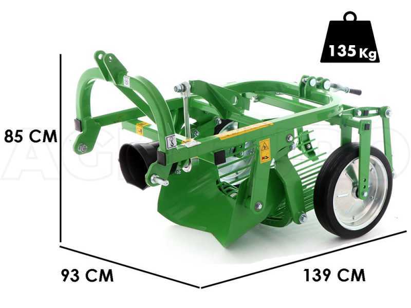 Bomet URSA - Arracheuse de pommes de terre avec &eacute;jection arri&egrave;re - tamis oscillant - Pour tracteurs avec attelage &agrave; trois points