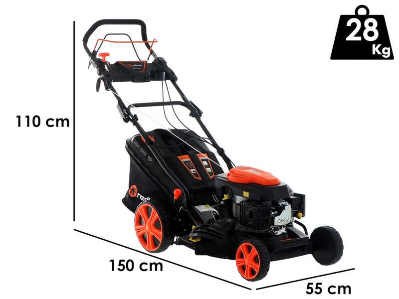 Tondeuse &agrave; gazon autotract&eacute;e Redback S463VHY-T6 - 4 en 1 - Coupe de 45 cm