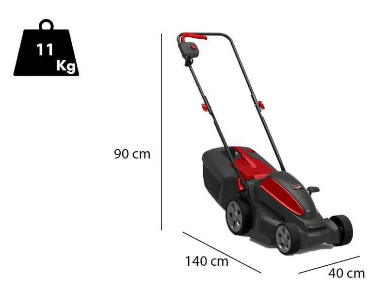 Castelgarden XE 36 - Tondeuse &agrave; gazon &eacute;lectrique - 1200W - Coupe de 34&nbsp;cm