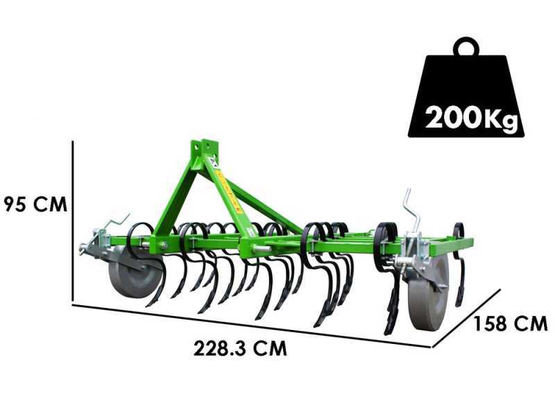 Vibroculteur Bomet Carina S-TINES - 21 dents - Largeur de travail 210 cm