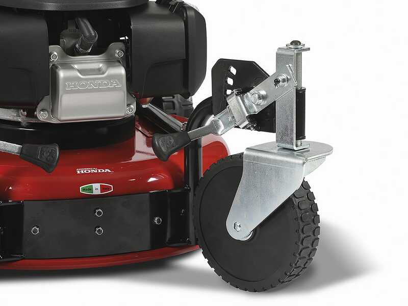 Tondeuse mulching tract&eacute;e Marina Systems GRINDER ZERO SH - Coupe 52cm - moteur Honda GCVx 200 - double lame mulching