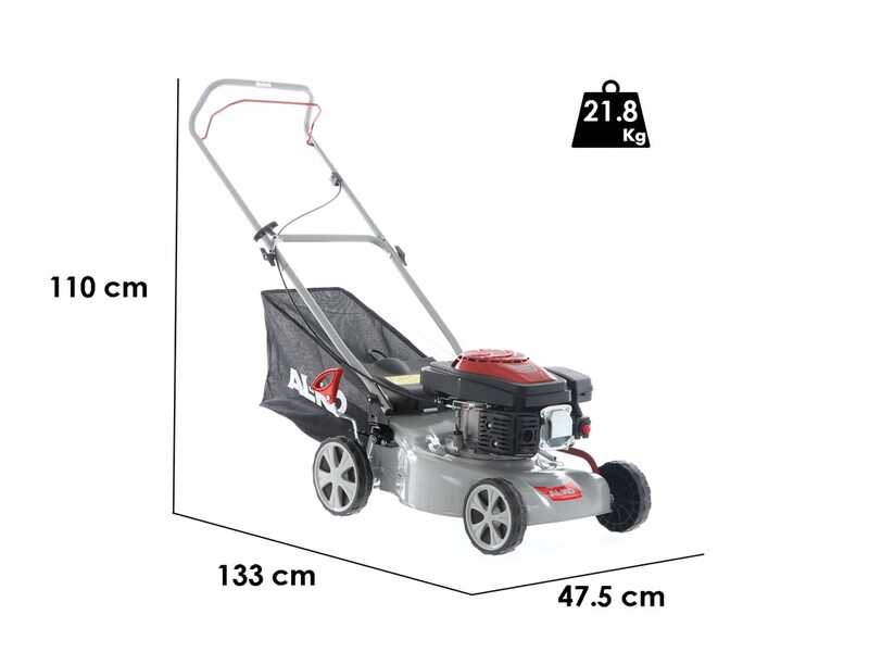 Tondeuse &agrave; pouss&eacute;e Al-Ko Easy 4.20 P-s - 2 en 1 - Moteur thermique de 140cm3