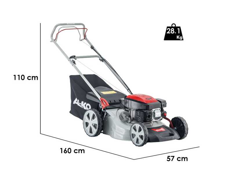 Al-ko Easy 4.60 SP-S - Tondeuse &agrave; gazon thermique autotract&eacute;e  - 2en1 - Moteur de 140cm3