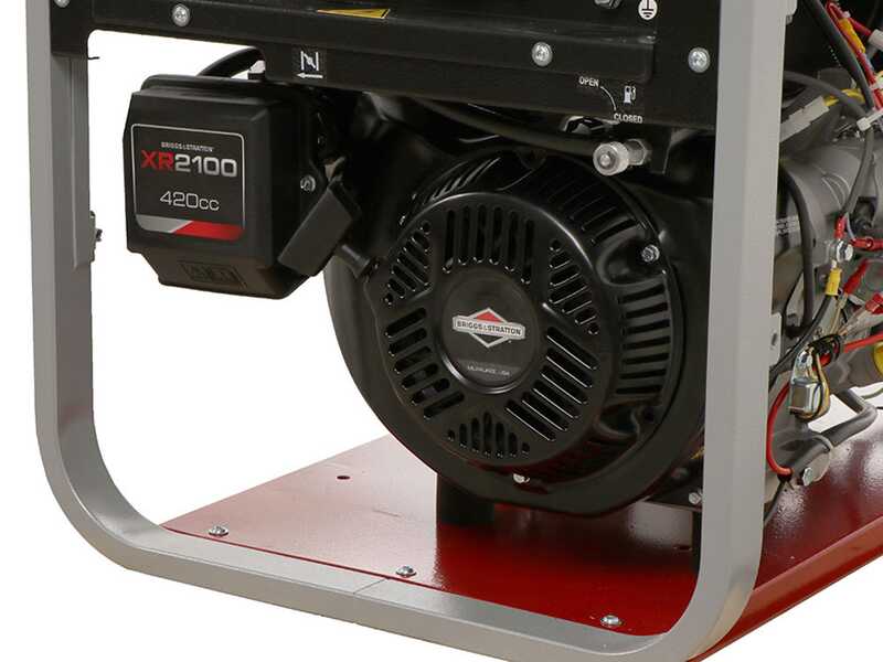 MOSA GE S-8000 BBT AVR EAS - Groupe &eacute;lectrog&egrave;ne &agrave; essence avec AVR 6.4 kW - Continu 5.6 kW Triphas&eacute; + ATS - Moteur B&amp;S XR2100