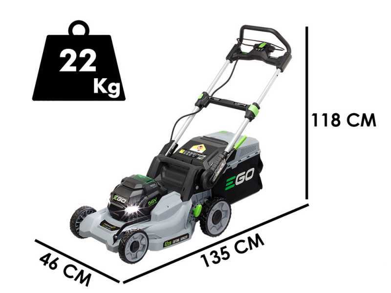 EGO Tondeuse &agrave; batterie EGO LM1701E - 56V 2.5Ah - &Oslash; de coupe de 42 cm