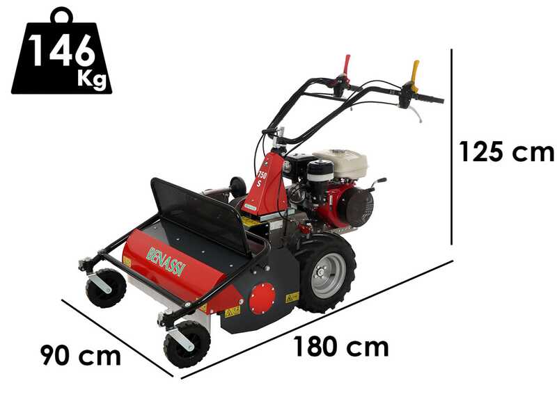 Benassi T750S - Tondeuse d&eacute;broussailleuse professionnelle &agrave; couteaux - Honda GX270