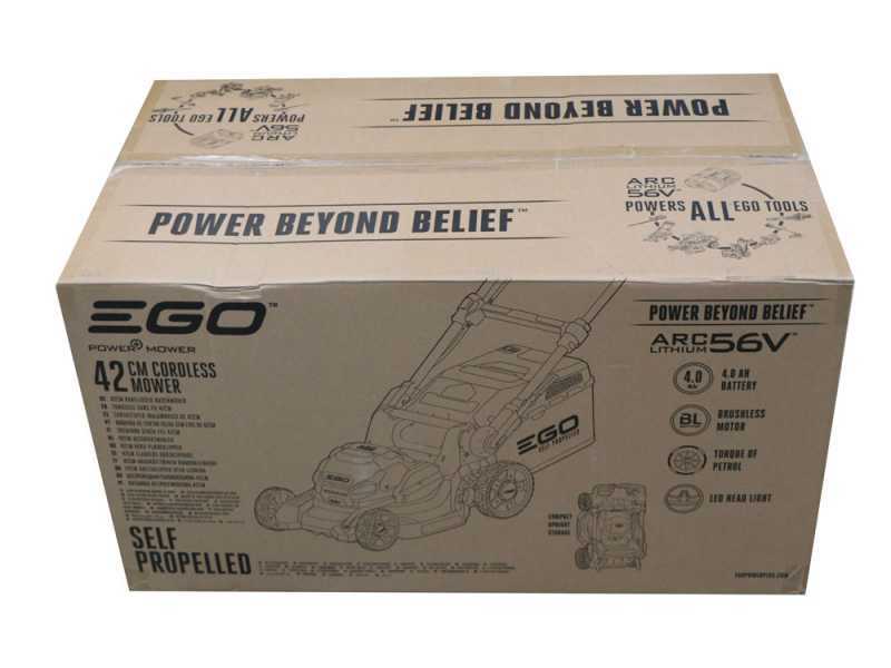 PROMO EGO Tondeuse &agrave; batterie EGO LM1701E-SP - 56V 4Ah - &Oslash; de coupe de 42 cm