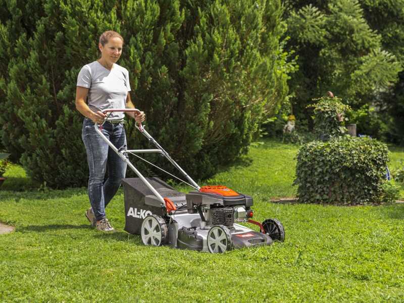 Al-Ko Easy 5.10 SP-S - Tondeuse &agrave; gazon thermique tract&eacute;e - 4 en 1 - Moteur 160cc