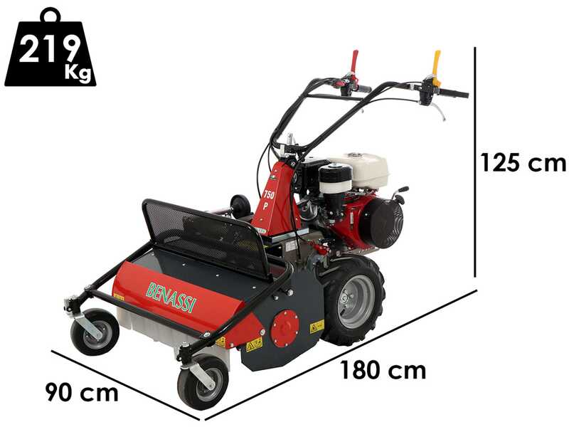 Benassi T750P - Tondeuse d&eacute;broussailleuse &agrave; couteaux - Honda GX390